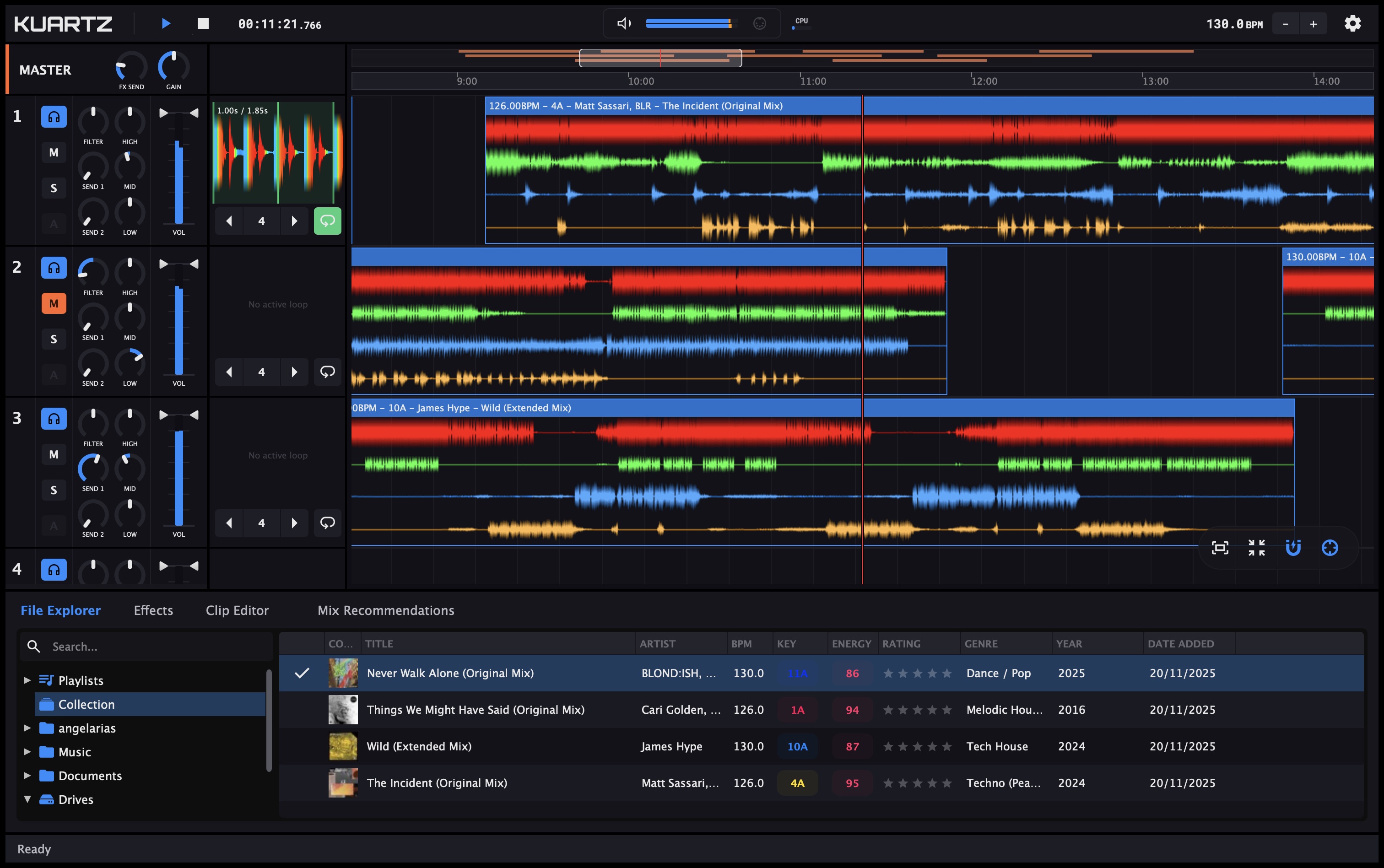 Kuartz DJ Software Interface