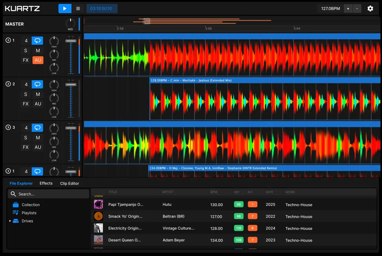 Kuartz DJ Software Interface